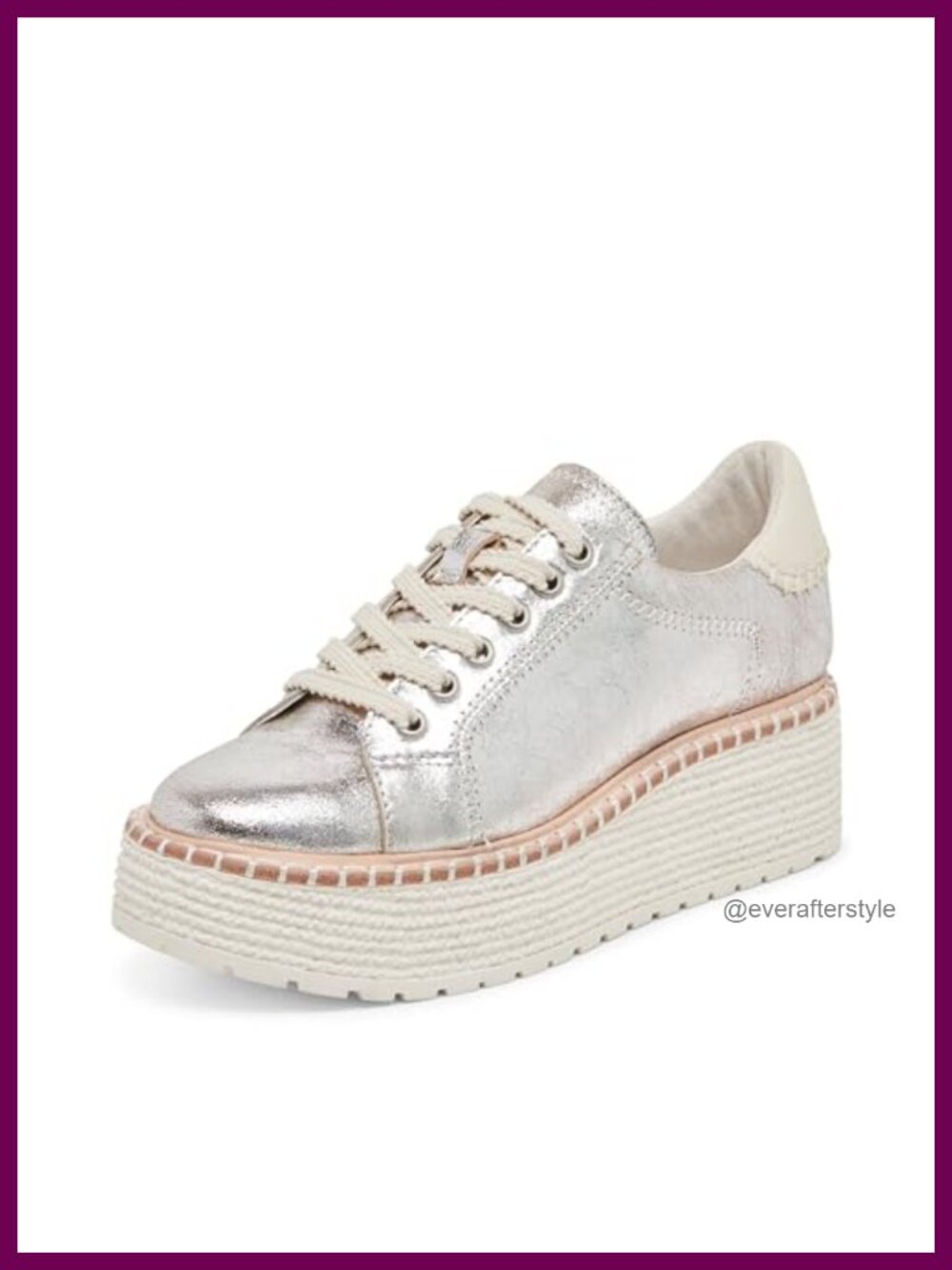 Dolce Vita Twain Platform Sneakers Leather Upper Recycled Materials